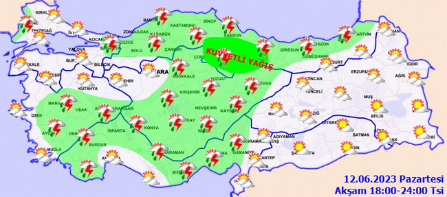 Meteoroloji’den 26 il için uyarı: Kuvvetli olacak! İşte il il 12 Haziran hava durumu… - Resim : 4