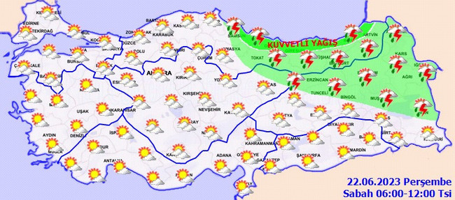 Meteoroloji’den altı il için uyarı: Kuvvetli olacak! İşte il il 22 Haziran hava durumu… - Resim : 3
