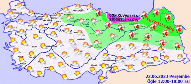 Meteoroloji’den altı il için uyarı: Kuvvetli olacak! İşte il il 22 Haziran hava durumu… - Resim : 4