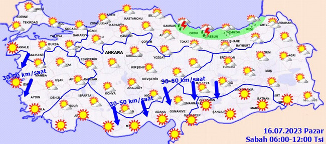 Meteoroloji’den sıcak hava uyarısı! İşte il il 16 Temmuz hava durumu… - Resim : 2