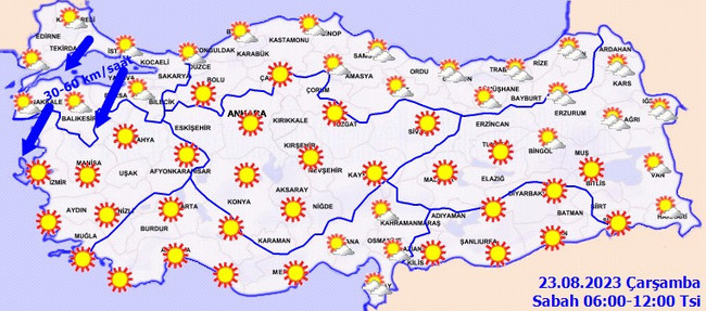 Meteoroloji’den sağanak yağış uyarısı! İşte il il 23 Ağustos hava durumu… - Resim : 2