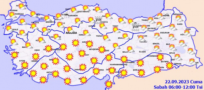 Meteoroloji duyurdu: Sıcaklıklar 2 ile 6 derece artacak! İşte il il 22 Eylül hava durumu… - Resim : 2