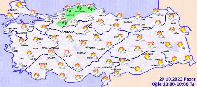 29 Ekim’de hava nasıl olacak? Sağanak uyarısı geldi! İşte il il 29 Ekim Pazar hava durumu… - Resim : 3