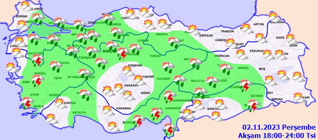 Meteoroloji’den 2 Kasım için birçok ile sağanak uyarısı! İşte il il 2 Kasım Perşembe hava durumu… - Resim : 4