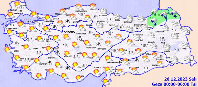 Meteoroloji’den kar yağışı uyarısı! İşte il il 25 Aralık hava durumu… - Resim : 5