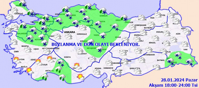 Meteoroloji’den 7 il için kuvvetli kar yağışı uyarısı! İşte il il 28 Ocak hava durumu… - Resim : 5