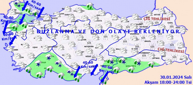 Meteoroloji’den kar yağışı ve fırtına uyarısı! İşte il il 30 Ocak hava durumu… - Resim : 5