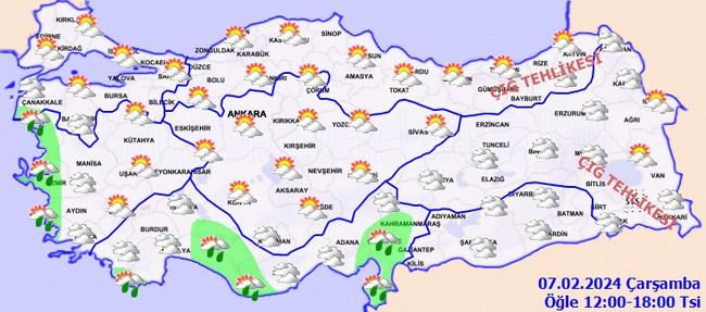Meteoroloji’den sağanak ve kar yağışı uyarısı! İşte il il 7 Şubat hava durumu… - Resim : 4