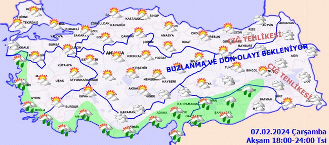Meteoroloji’den sağanak ve kar yağışı uyarısı! İşte il il 7 Şubat hava durumu… - Resim : 5