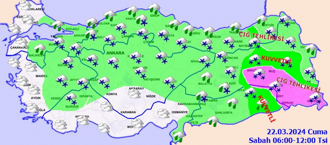 Çok sayıda il için uyarı: Kar ve sağanak bekleniyor! İşte il il 22 Mart hava durumu… - Resim : 3