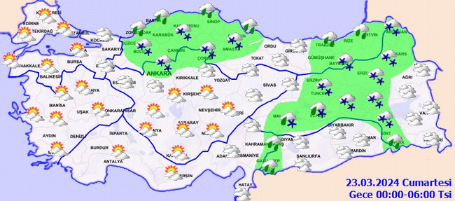 Çok sayıda il için uyarı: Kar ve sağanak bekleniyor! İşte il il 22 Mart hava durumu… - Resim : 6
