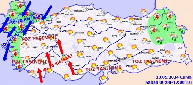 Meteoroloji’den İstanbul dahil 13 il için sarı kodlu uyarı! İşte il il 10 Mayıs Cuma hava durumu… - Resim : 3