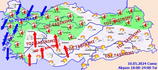 Meteoroloji’den İstanbul dahil 13 il için sarı kodlu uyarı! İşte il il 10 Mayıs Cuma hava durumu… - Resim : 5