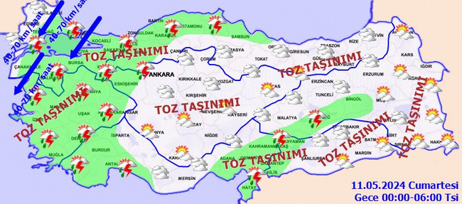 Meteoroloji’den İstanbul dahil 13 il için sarı kodlu uyarı! İşte il il 10 Mayıs Cuma hava durumu… - Resim : 6