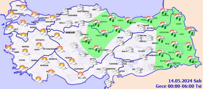 Meteoroloji’den çok sayıda il için sağanak uyarısı! İşte il il 13 Mayıs Pazartesi hava durumu… - Resim : 6