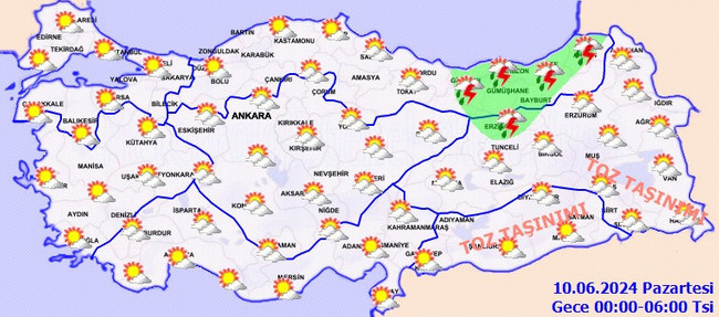 Birçok kent için gök gürültülü sağanak uyarısı! İşte il il 9 Haziran Pazar hava durumu… - Resim : 6