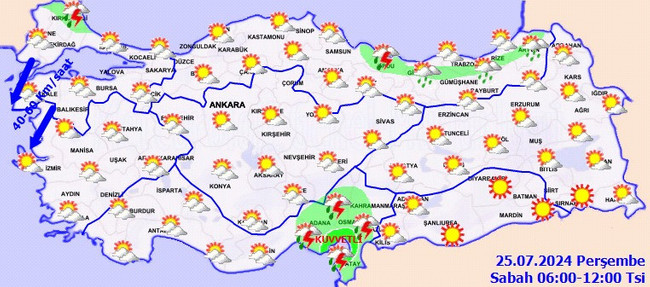 Sıcaklık çakılıyor: 14 kent için sarı kodlu uyarı! İşte il il 25 Temmuz Perşembe hava durumu… - Resim : 3