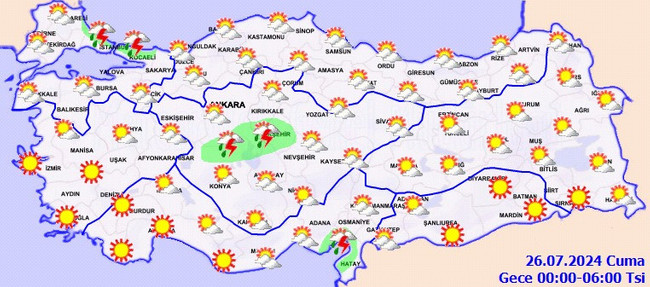 Sıcaklık çakılıyor: 14 kent için sarı kodlu uyarı! İşte il il 25 Temmuz Perşembe hava durumu… - Resim : 6