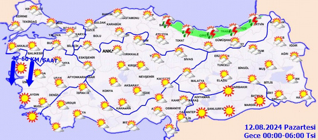 Pazar planı yapanlar dikkat: Fırtına uyarısı geldi! İşte il il 11 Ağustos Pazar hava durumu… - Resim : 5