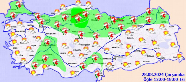 Meteoroloji'den sağanak uyarısı: Kent kent vuracak... - Resim : 1