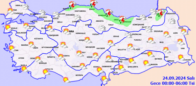 Meteoroloji’den sarı ve turuncu kodlu uyarı geldi! İşte il il 23 Eylül Pazartesi hava durumu… - Resim : 6