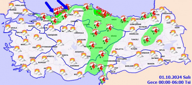 İstanbul dahil birçok kent için sarı kodlu uyarı! İşte il il 30 Eylül Pazartesi hava durumu… - Resim : 6