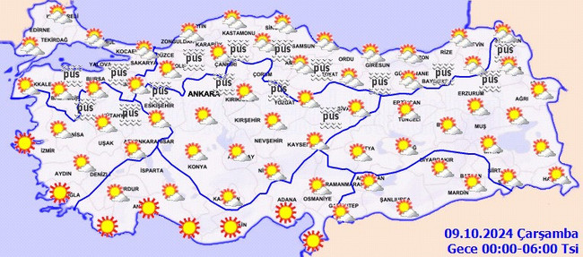 Meteoroloji’den kuvvetli yağış ve rüzgar uyarısı! İşte il il 8 Ekim Salı hava durumu… - Resim : 6