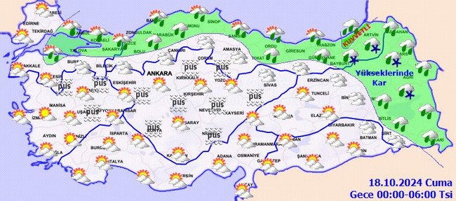 Meteoroloji’den çok sayıda kent için sarı kodlu uyarı! İşte il il 17 Ekim Perşembe hava durumu… - Resim : 6