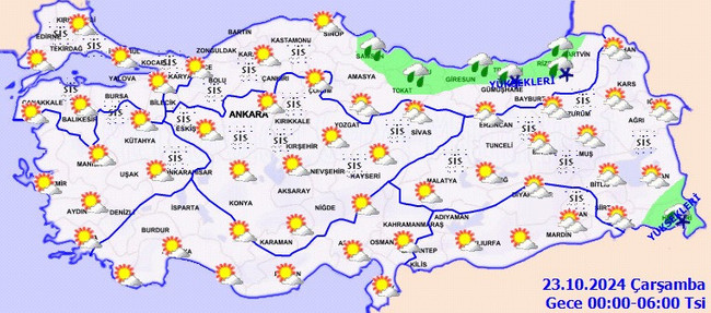 Meteoroloji’den kuvvetli yağış ve rüzgar uyarısı! İşte il il 22 Ekim Salı hava durumu… - Resim : 5