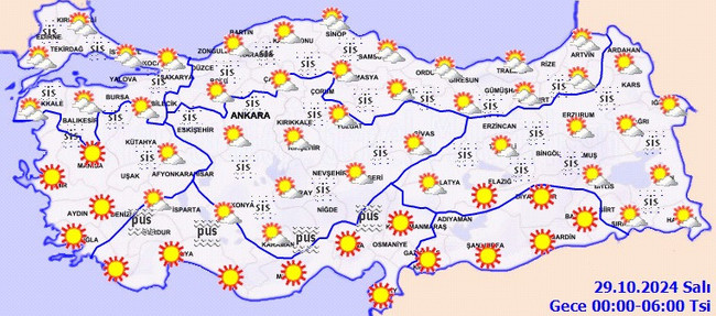 Meteoroloji paylaştı: Bugün hava nasıl olacak? İşte il il 28 Ekim Pazartesi hava durumu… - Resim : 5