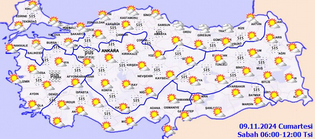Meteoroloji’den sağanak ve rüzgar uyarısı! İşte il il 9 Kasım Cumartesi hava durumu… - Resim : 2