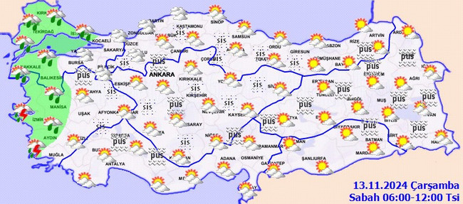 Meteoroloji’den çok sayıda kente sağanak uyarısı! İşte il il 13 Kasım Çarşamba hava durumu… - Resim : 2