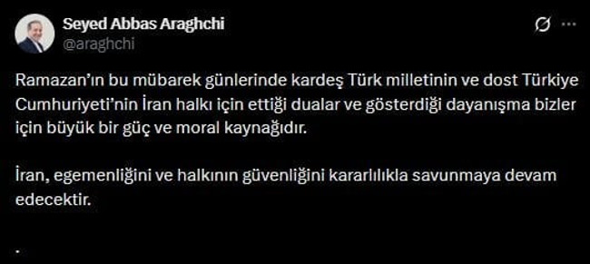 Üçüncü füze sonrası... İran'dan dikkat çeken Türkçe mesaj! - Resim : 1