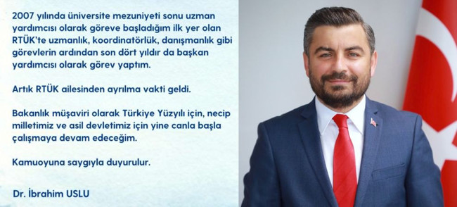 RTÜK'te şok eden görev değişikliği! "Ayrılma vakti geldi" - Resim : 1