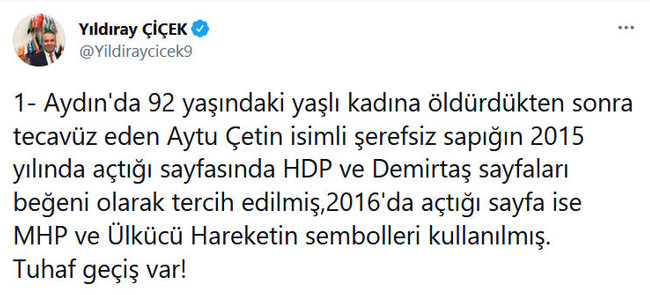 Bahçeli'nin danışmanı sapık için HDP'yi işaret etti - Resim : 1