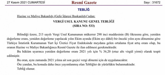 Resmi Gazete'de yayımlandı! Vergi, harç ve cezalara tarihi zam - Resim : 1