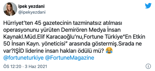 Hürriyet’ten 45 gazetecinin tazminatsız çıkarılması operasyonunu yürüten müdüre şaşırtan ödül!