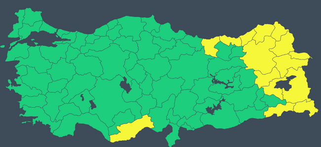 Meteoroloji’den 15 il için sarı kodlu uyarı: Sağanak geliyor! İşte il il 9 Şubat hava durumu… - Resim : 1