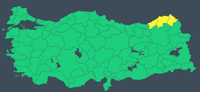 Meteoroloji’den 3 kente sarı kodlu uyarı: Kuvvetli olacak! İşte il il 27 Kasım Çarşamba hava durumu… - Resim : 1