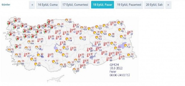 Meteoroloji'den yüksek sıcaklık ve sağanak uyarısı - Resim : 3