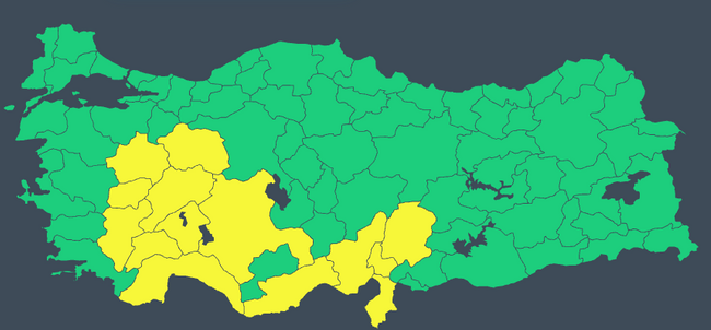 Sıcaklık çakılıyor: 14 kent için sarı kodlu uyarı! İşte il il 25 Temmuz Perşembe hava durumu… - Resim : 1