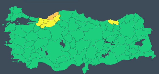 Meteoroloji’den sarı ve turuncu kodlu uyarı geldi! İşte il il 23 Eylül Pazartesi hava durumu… - Resim : 1