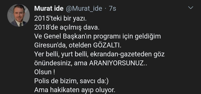 Gözaltına alınan Murat İde'yle ilgili flaş gelişme - Resim : 1