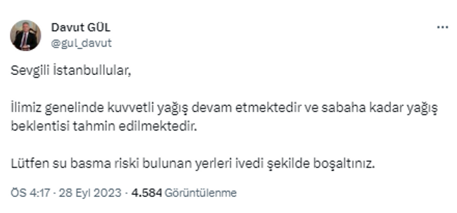 İstanbul Valiliği'nden uyarı: O bölgeleri boşaltın - Resim : 2