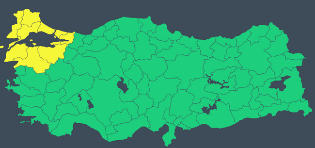 Meteoroloji’den İstanbul dahil 9 il için sarı kodlu uyarı! İşte il il 20 Ocak hava durumu… - Resim : 1