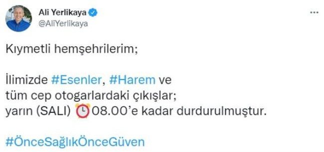 İstanbul'da otogarlardan araç çıkışı durduruldu! - Resim : 1