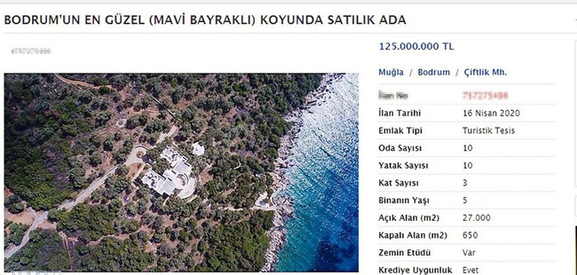 Bodrum açıklarındaki ada satışa çıkarıldı! Fiyatı dudak uçuklattı! - Resim : 1