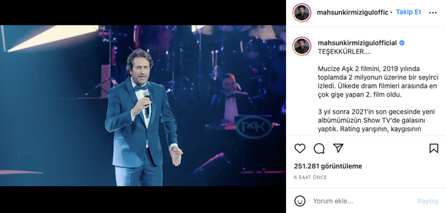 Reytinglere yenilen Mahsun Kırmızıgül teşekkür etti - Resim : 1