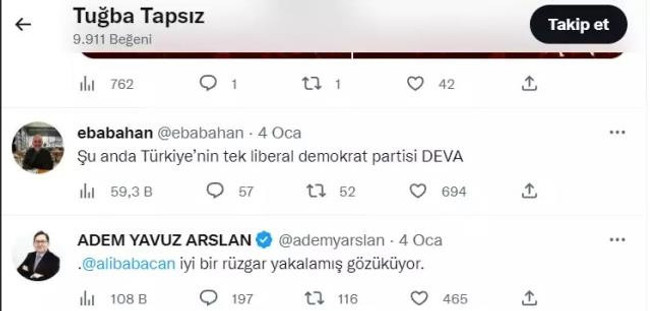 DEVA Partisi kurucusundan olay hareket! Firari FETÖ'cülerin paylaşımını beğendi - Resim : 1