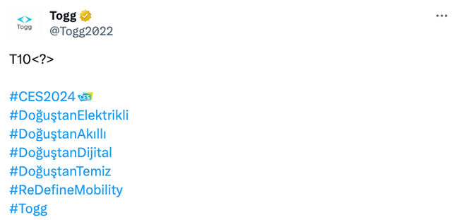 TOGG, yeni sedan modelinin ilk görüntüsünü paylaştı! - Resim : 1